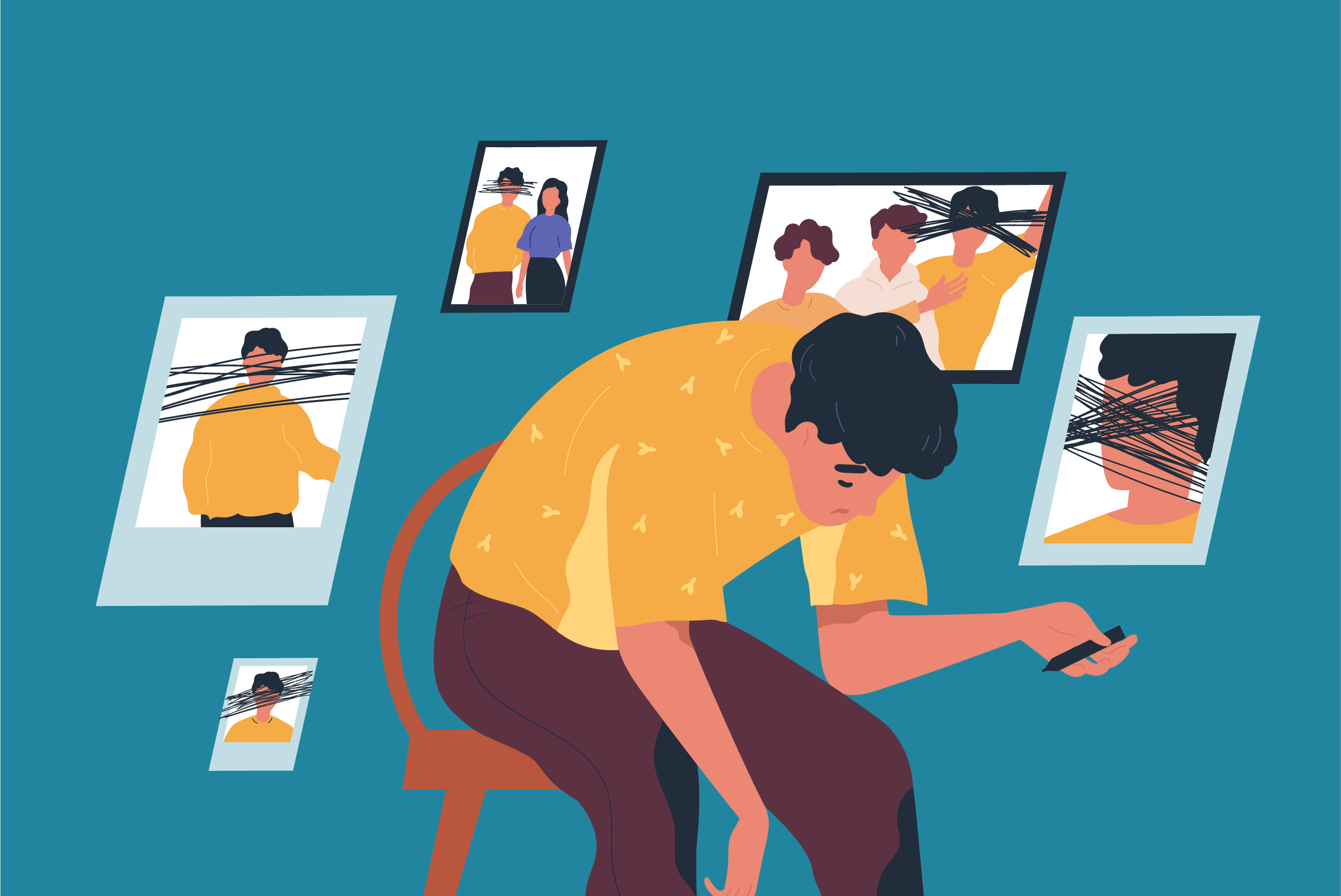 Smutny mężczyzna doświadczający rezygnacji z życia