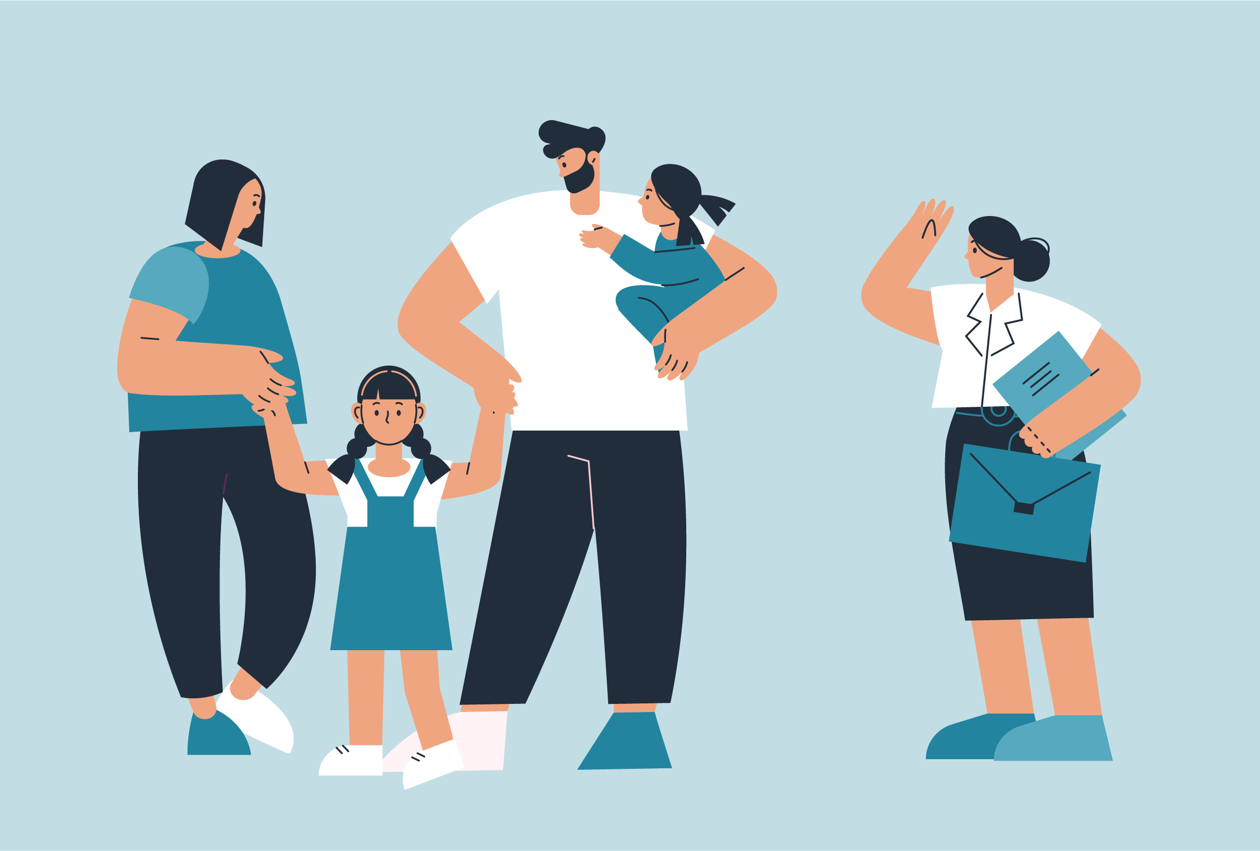 Pracownik socjalny towarzyszący rodzinie