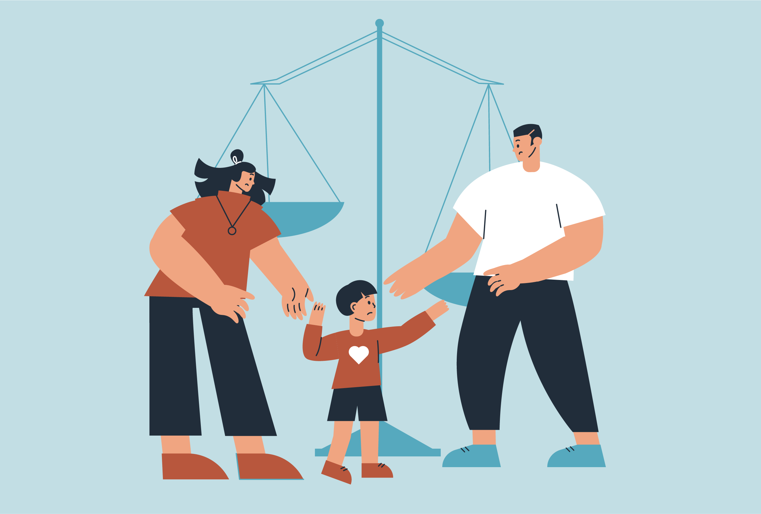 Rodzice opiekujący się dzieckiem