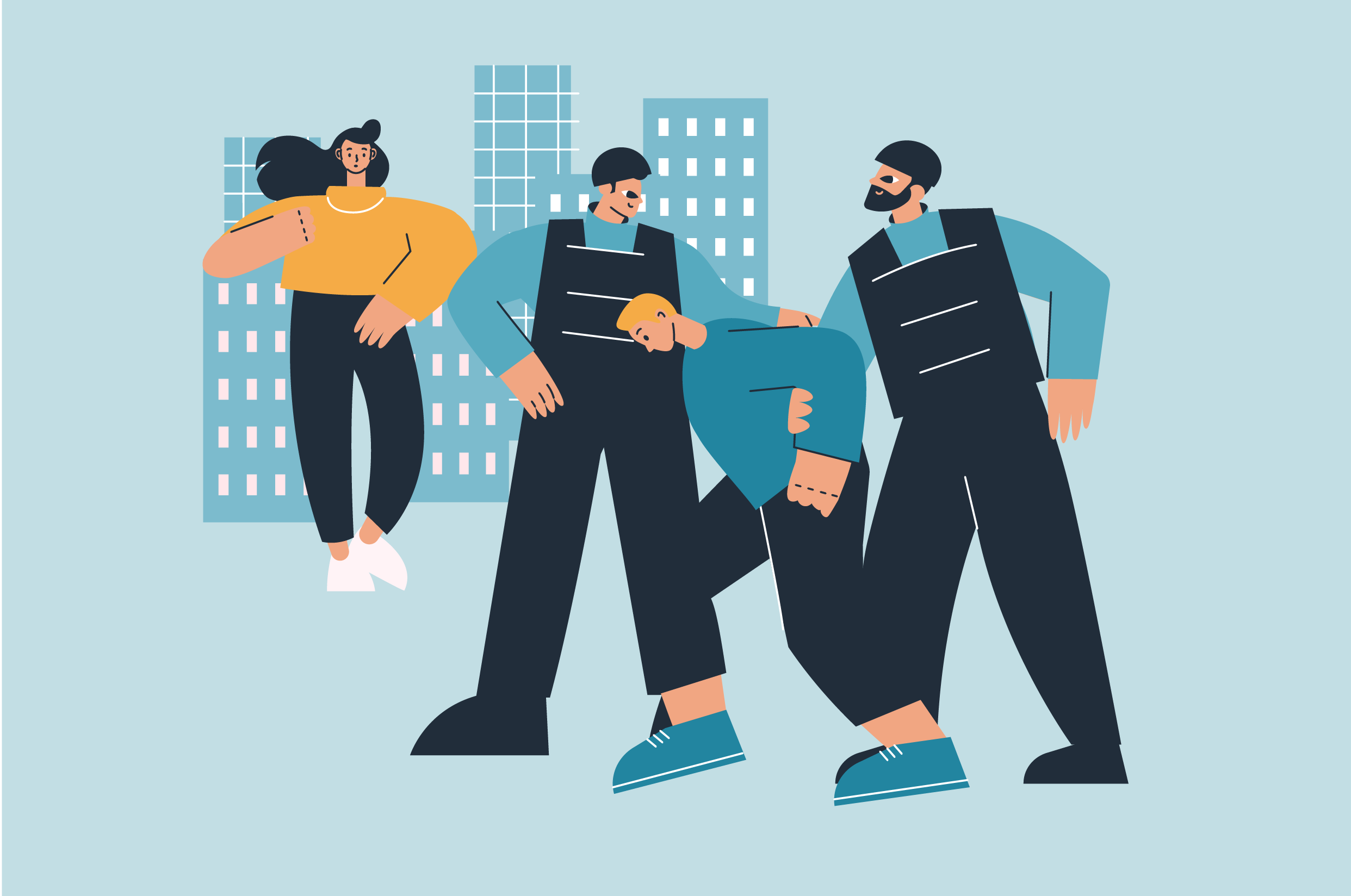 Policjanci zatrzymujący osobę, która stosuje przemoc w rodzinie