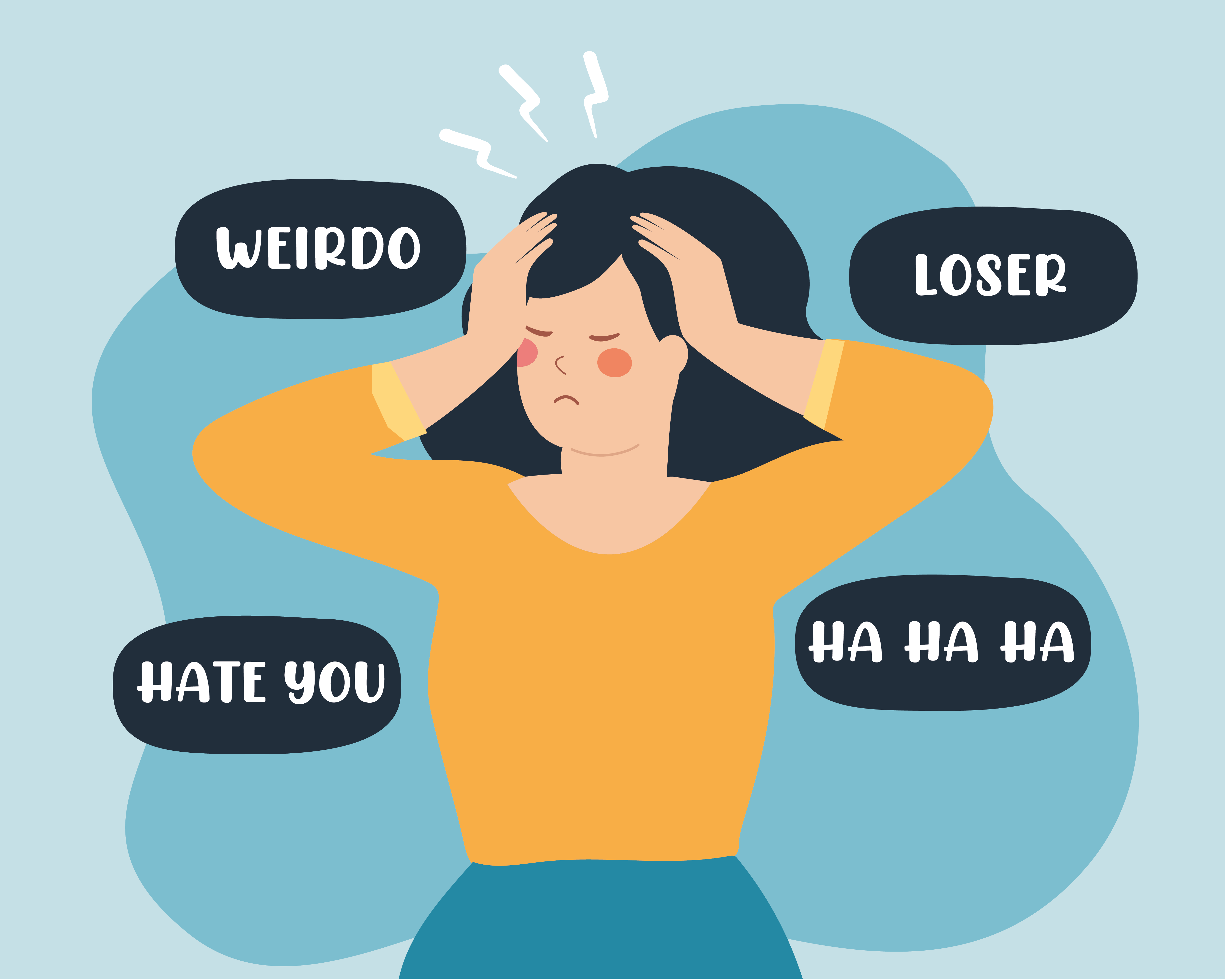 postać doświadczająca przemocy w środowisku szkolnym, co może stanowić sytuację traumatyczną